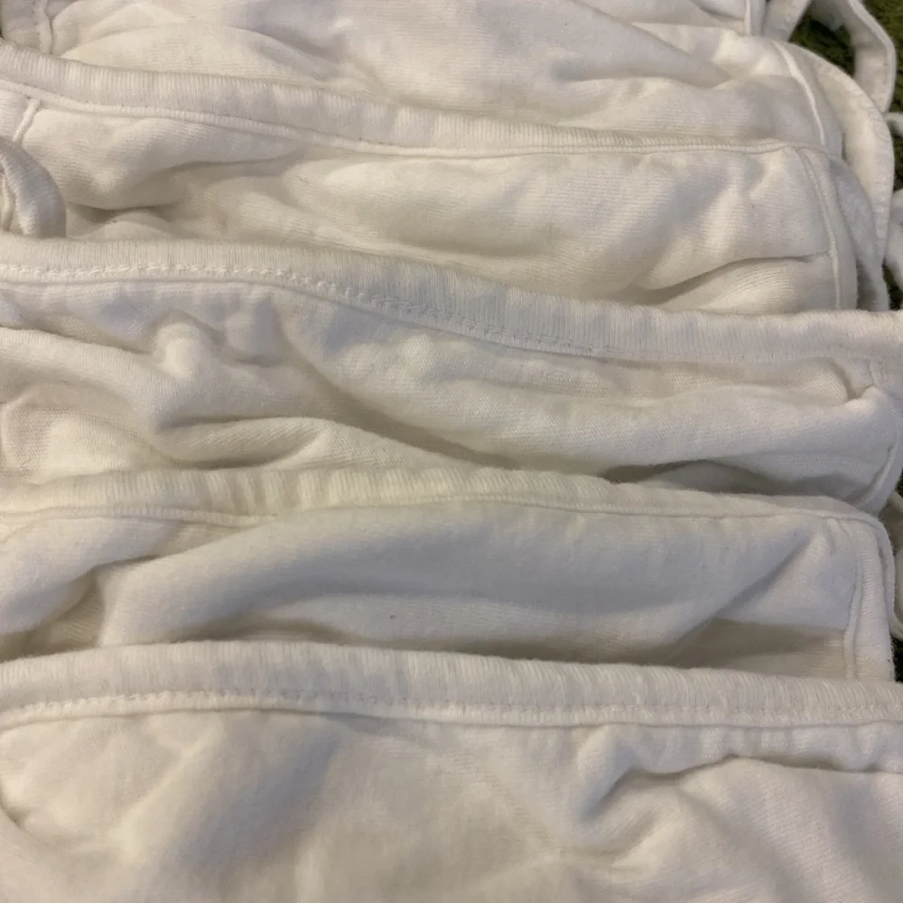 Masks - White Fabric - 10 pieces